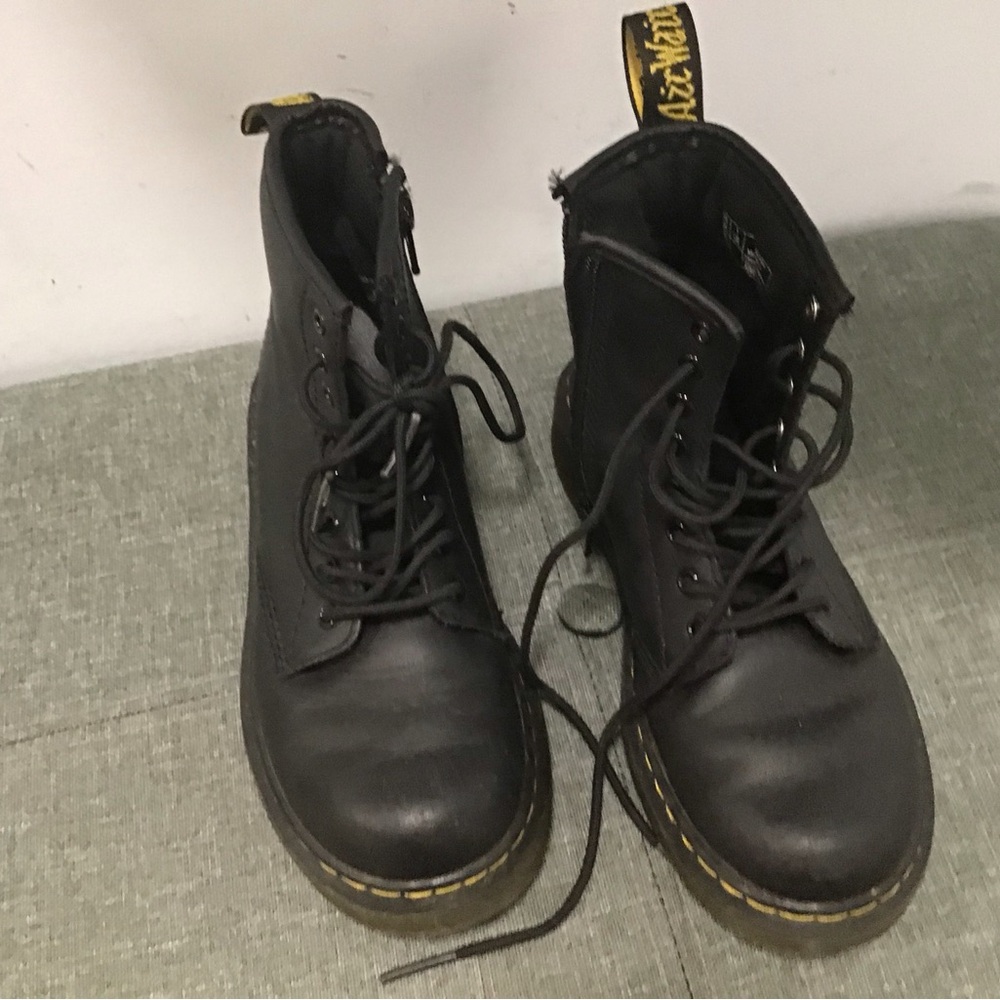 Dr. Martens Black Leather Boots